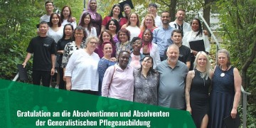 Bild der Abschlussklasse GP 20 in der generalistischen Pflegeausbildung.